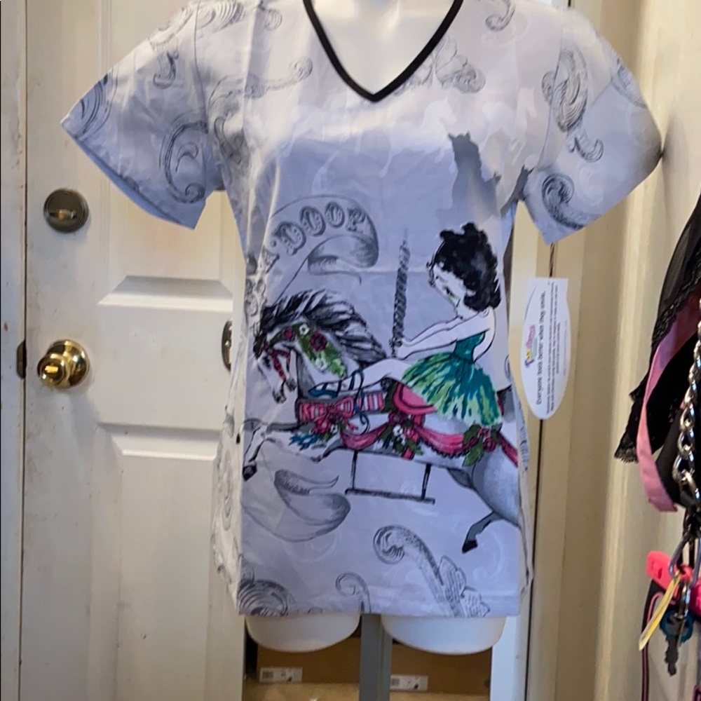 Tooniforms betty booo scrub top